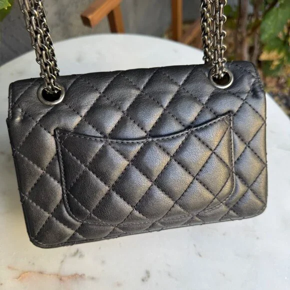 Chanel Mini Reissue 2.55 Single Flap Quilted Leather Crossbody - Picture 4 of 15